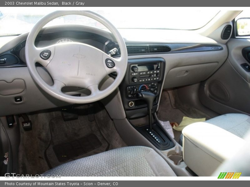 Black / Gray 2003 Chevrolet Malibu Sedan