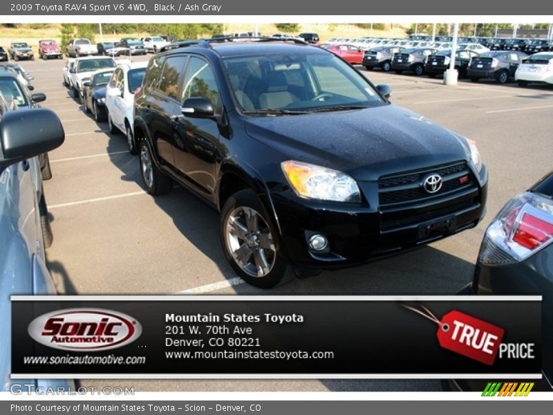 Black / Ash Gray 2009 Toyota RAV4 Sport V6 4WD