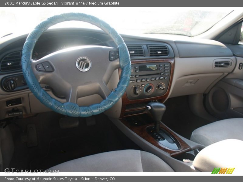 Vibrant White / Medium Graphite 2001 Mercury Sable GS Sedan