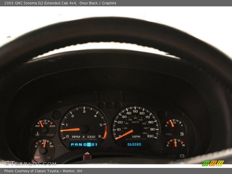  2003 Sonoma SLS Extended Cab 4x4 SLS Extended Cab 4x4 Gauges
