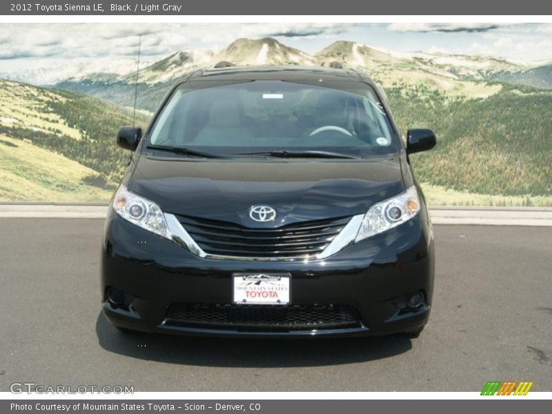 Black / Light Gray 2012 Toyota Sienna LE