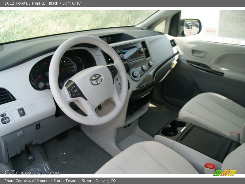 Black / Light Gray 2012 Toyota Sienna LE