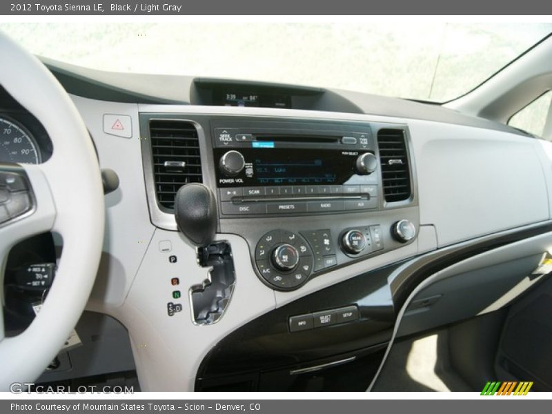 Black / Light Gray 2012 Toyota Sienna LE