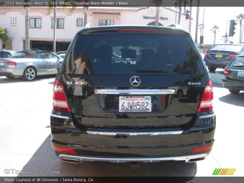 Obsidian Black Metallic / Black 2010 Mercedes-Benz GL 450 4Matic