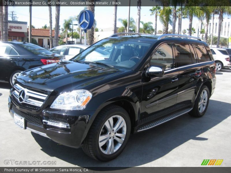 Obsidian Black Metallic / Black 2010 Mercedes-Benz GL 450 4Matic