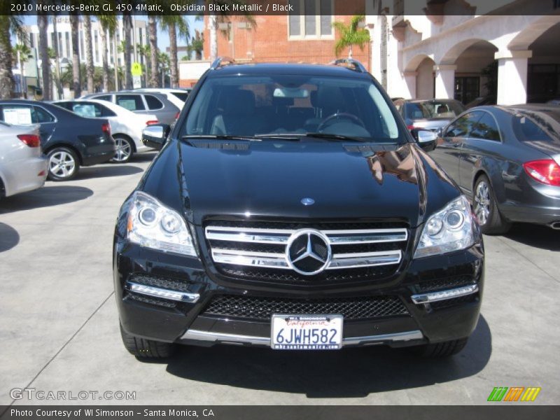 Obsidian Black Metallic / Black 2010 Mercedes-Benz GL 450 4Matic