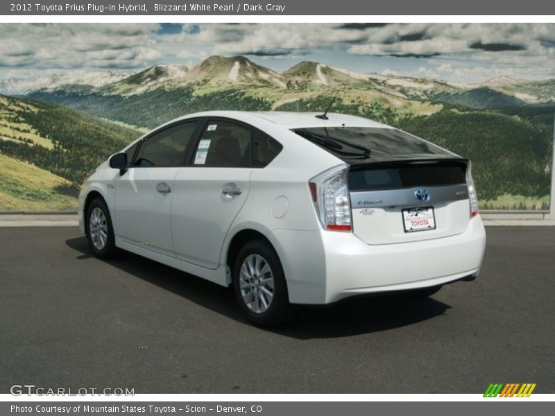 Blizzard White Pearl / Dark Gray 2012 Toyota Prius Plug-in Hybrid