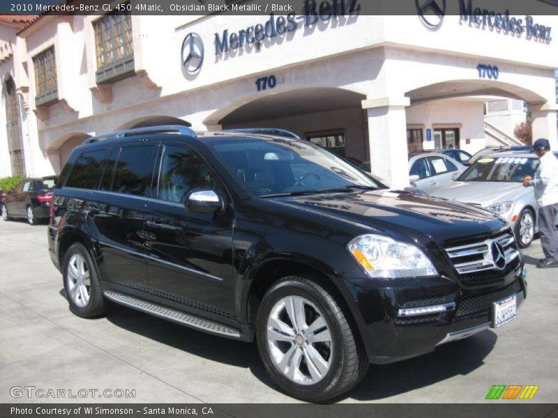 Obsidian Black Metallic / Black 2010 Mercedes-Benz GL 450 4Matic