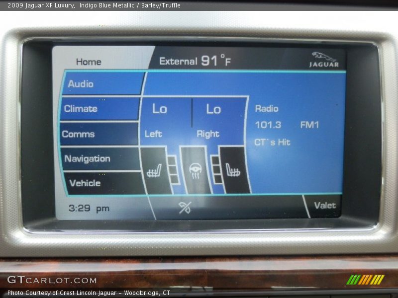 Indigo Blue Metallic / Barley/Truffle 2009 Jaguar XF Luxury