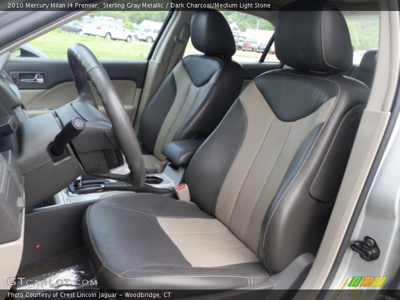 Sterling Gray Metallic / Dark Charcoal/Medium Light Stone 2010 Mercury Milan I4 Premier