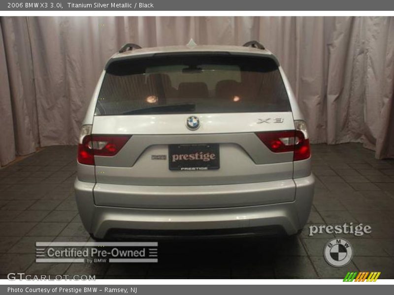 Titanium Silver Metallic / Black 2006 BMW X3 3.0i