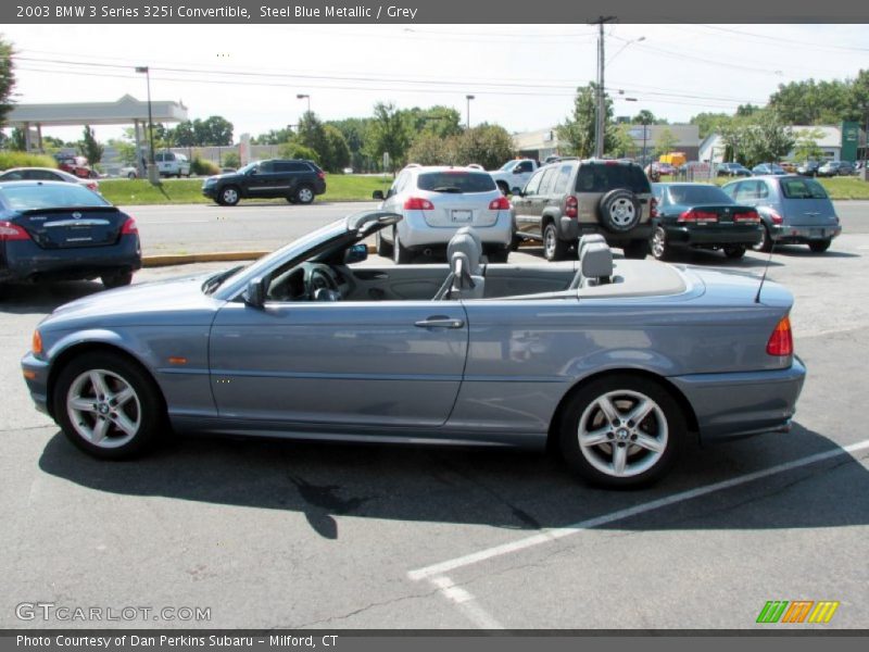 Steel Blue Metallic / Grey 2003 BMW 3 Series 325i Convertible