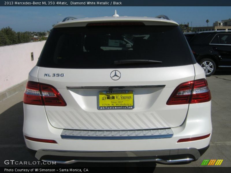 Diamond White Metallic / Black 2013 Mercedes-Benz ML 350 4Matic