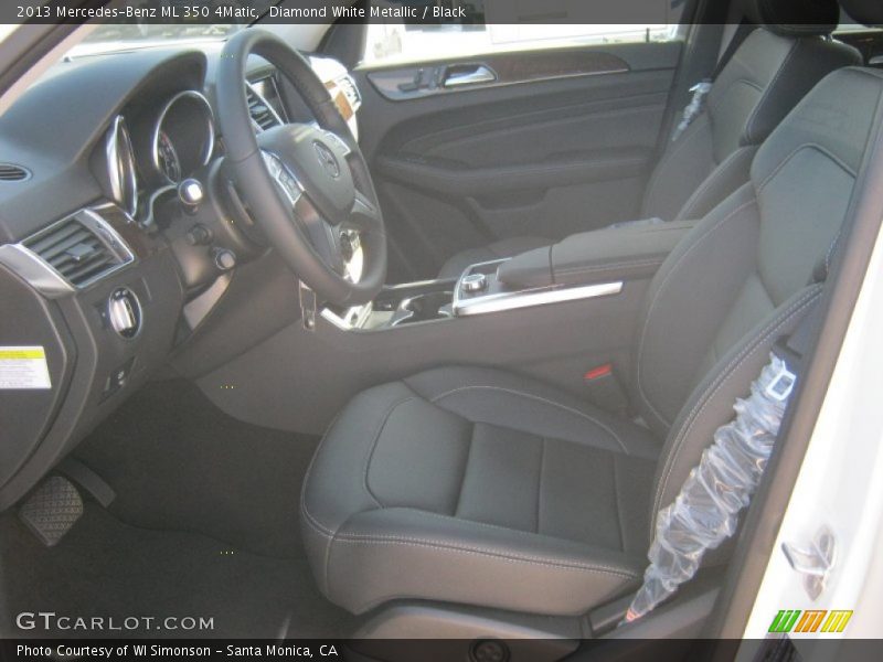 Diamond White Metallic / Black 2013 Mercedes-Benz ML 350 4Matic