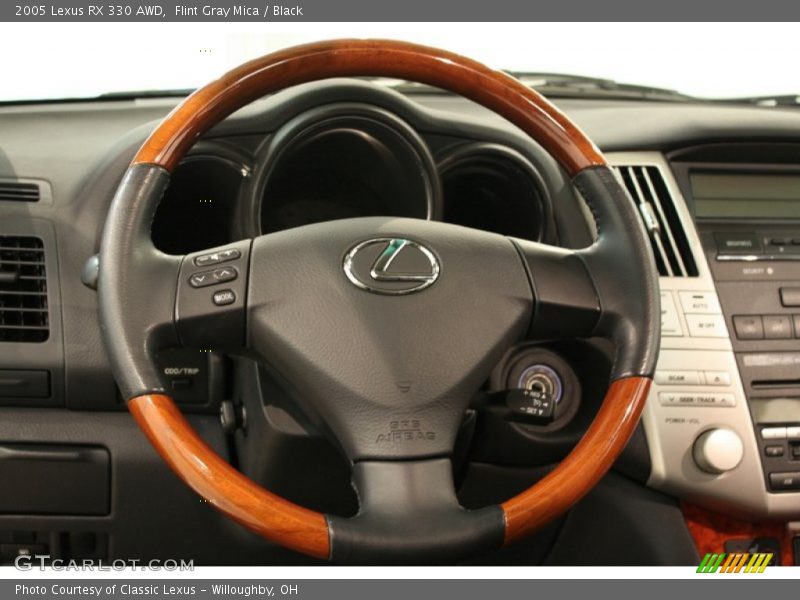 Flint Gray Mica / Black 2005 Lexus RX 330 AWD