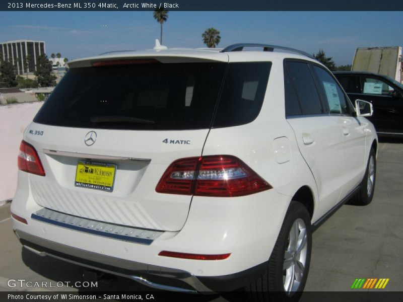 Arctic White / Black 2013 Mercedes-Benz ML 350 4Matic