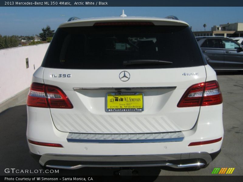 Arctic White / Black 2013 Mercedes-Benz ML 350 4Matic