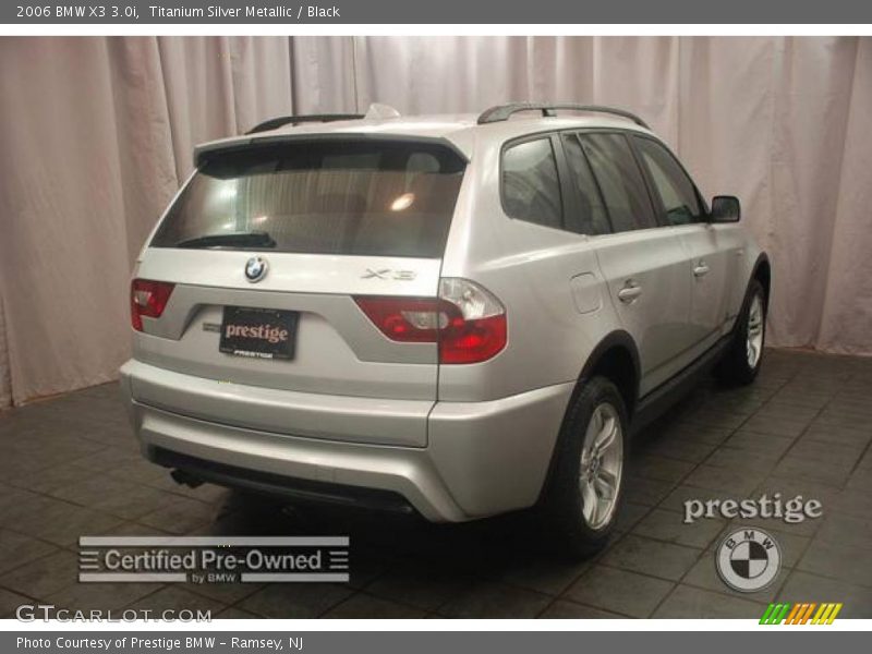 Titanium Silver Metallic / Black 2006 BMW X3 3.0i