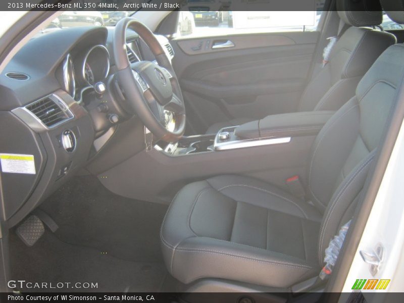 Arctic White / Black 2013 Mercedes-Benz ML 350 4Matic