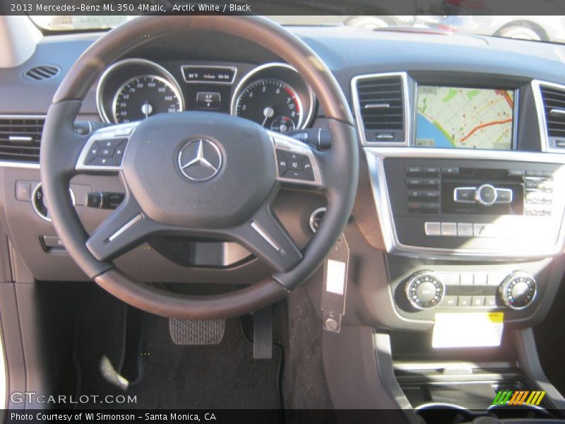 Arctic White / Black 2013 Mercedes-Benz ML 350 4Matic