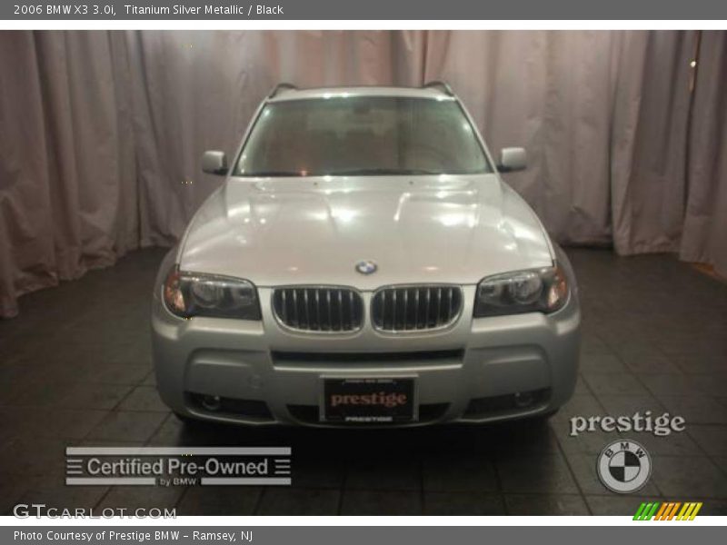 Titanium Silver Metallic / Black 2006 BMW X3 3.0i