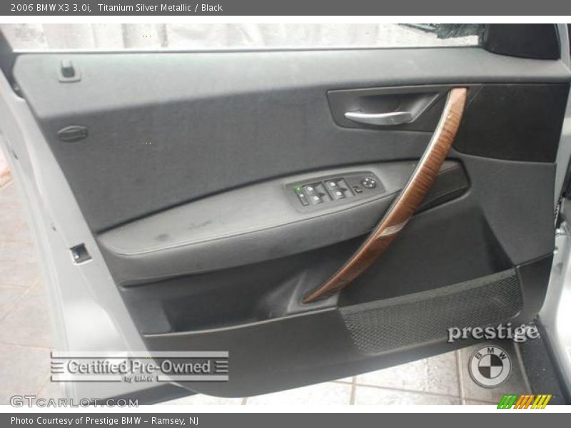 Titanium Silver Metallic / Black 2006 BMW X3 3.0i
