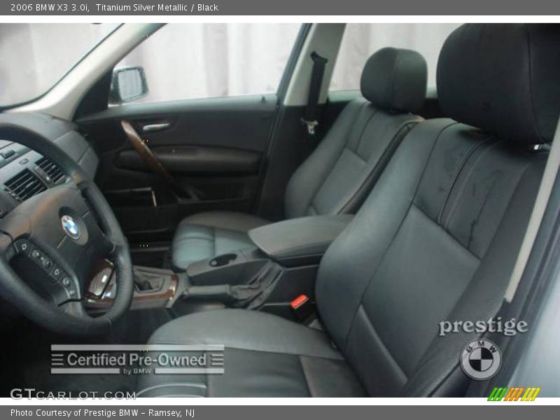Titanium Silver Metallic / Black 2006 BMW X3 3.0i