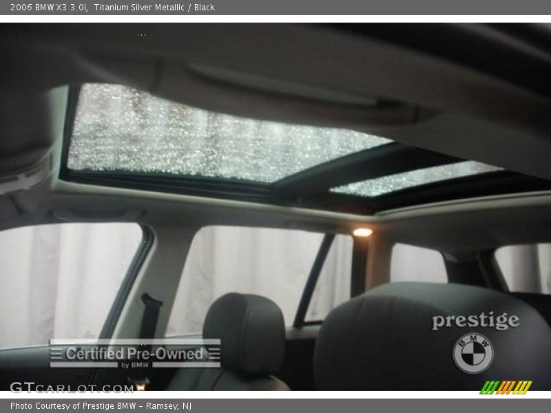Titanium Silver Metallic / Black 2006 BMW X3 3.0i