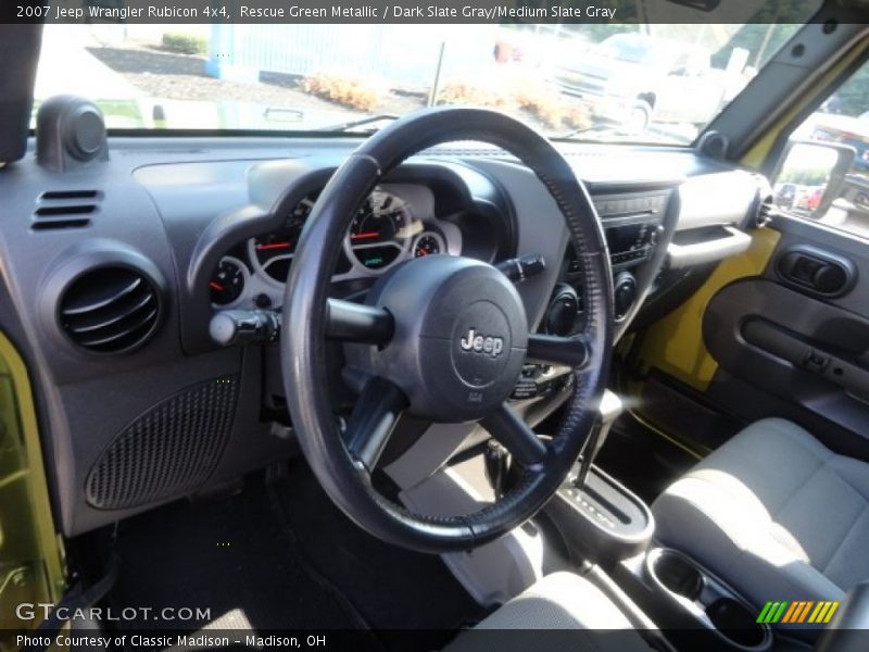 Rescue Green Metallic / Dark Slate Gray/Medium Slate Gray 2007 Jeep Wrangler Rubicon 4x4