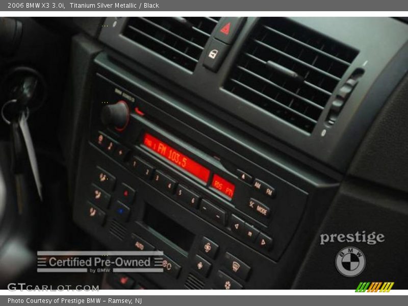 Titanium Silver Metallic / Black 2006 BMW X3 3.0i