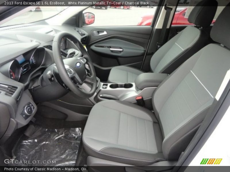 White Platinum Metallic Tri-Coat / Charcoal Black 2013 Ford Escape SE 1.6L EcoBoost