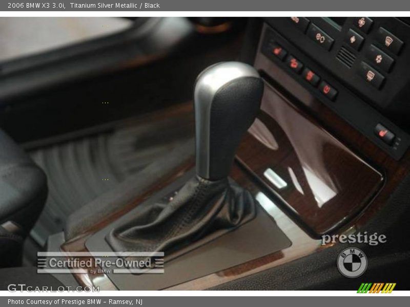 Titanium Silver Metallic / Black 2006 BMW X3 3.0i