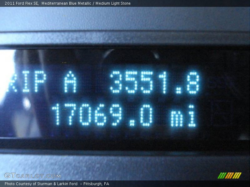 Mediterranean Blue Metallic / Medium Light Stone 2011 Ford Flex SE