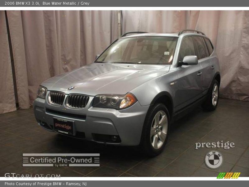 Blue Water Metallic / Grey 2006 BMW X3 3.0i