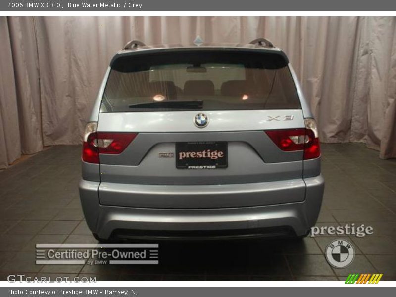 Blue Water Metallic / Grey 2006 BMW X3 3.0i