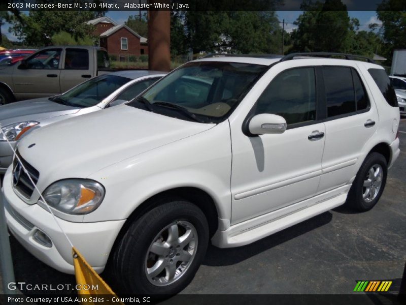 Alabaster White / Java 2003 Mercedes-Benz ML 500 4Matic