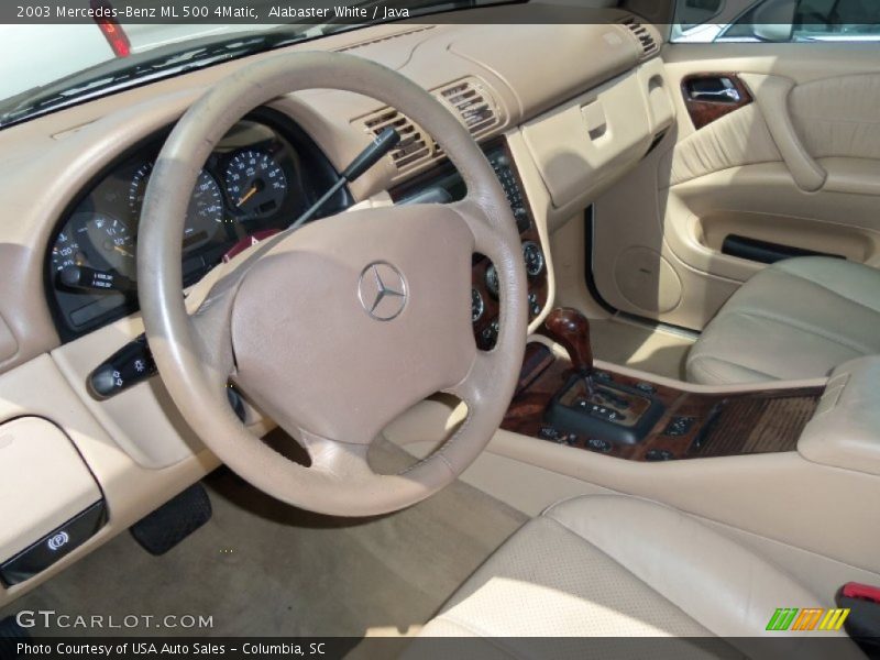 Alabaster White / Java 2003 Mercedes-Benz ML 500 4Matic