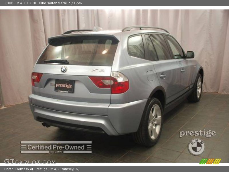 Blue Water Metallic / Grey 2006 BMW X3 3.0i