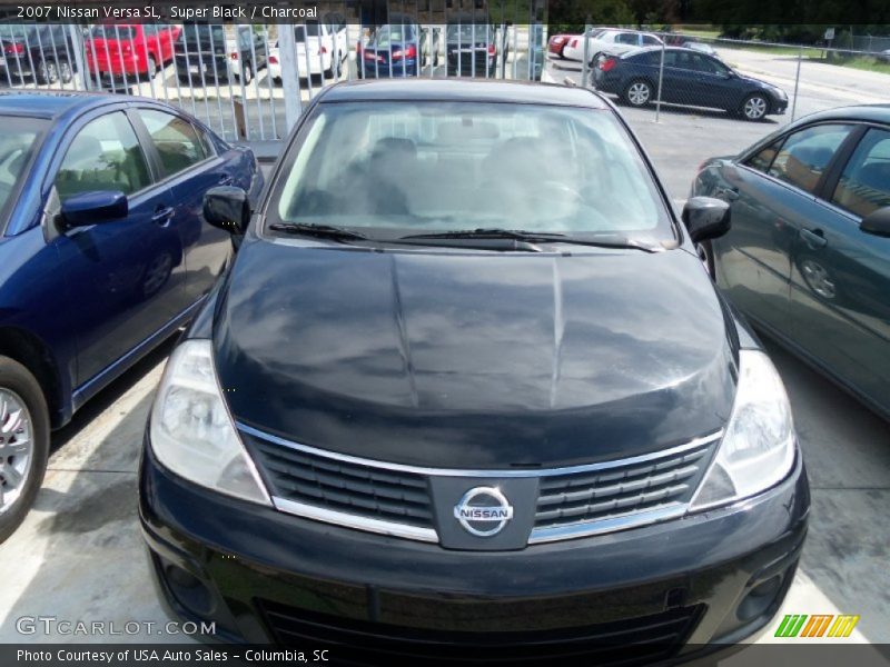 Super Black / Charcoal 2007 Nissan Versa SL