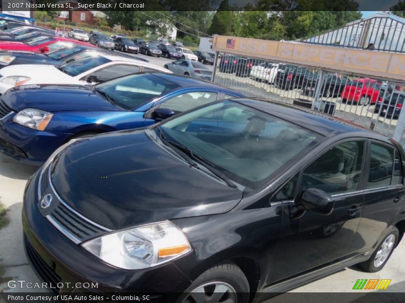 Super Black / Charcoal 2007 Nissan Versa SL