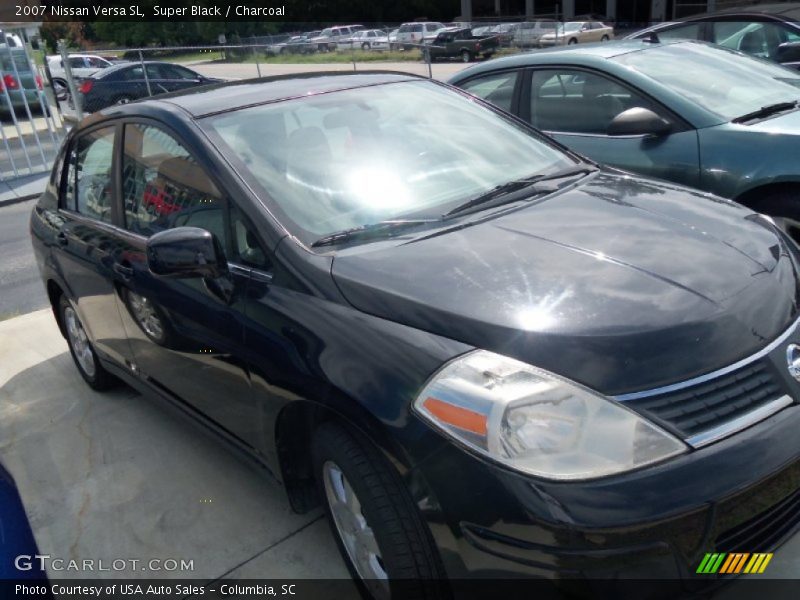 Super Black / Charcoal 2007 Nissan Versa SL