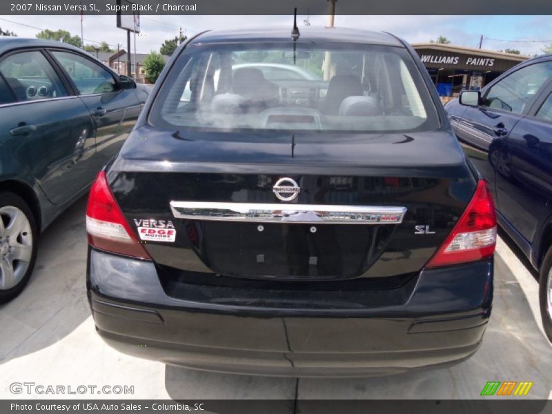 Super Black / Charcoal 2007 Nissan Versa SL