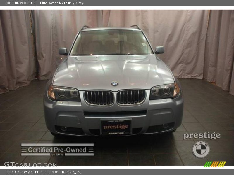 Blue Water Metallic / Grey 2006 BMW X3 3.0i