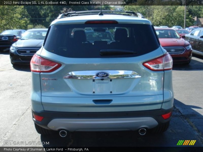 Frosted Glass Metallic / Charcoal Black 2013 Ford Escape SEL 1.6L EcoBoost 4WD