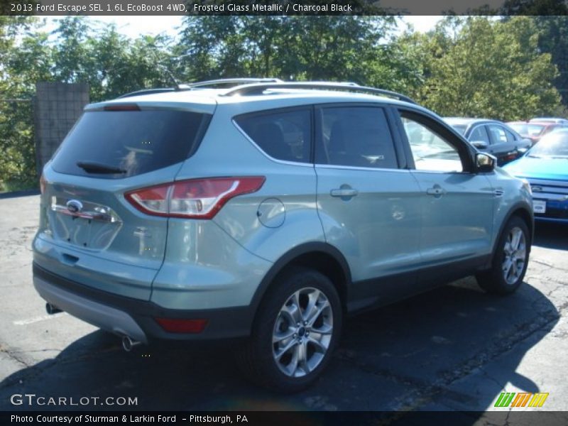Frosted Glass Metallic / Charcoal Black 2013 Ford Escape SEL 1.6L EcoBoost 4WD