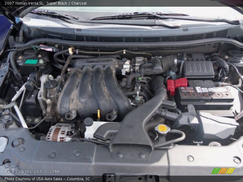 Super Black / Charcoal 2007 Nissan Versa SL