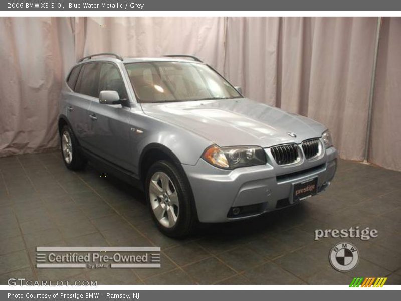 Blue Water Metallic / Grey 2006 BMW X3 3.0i