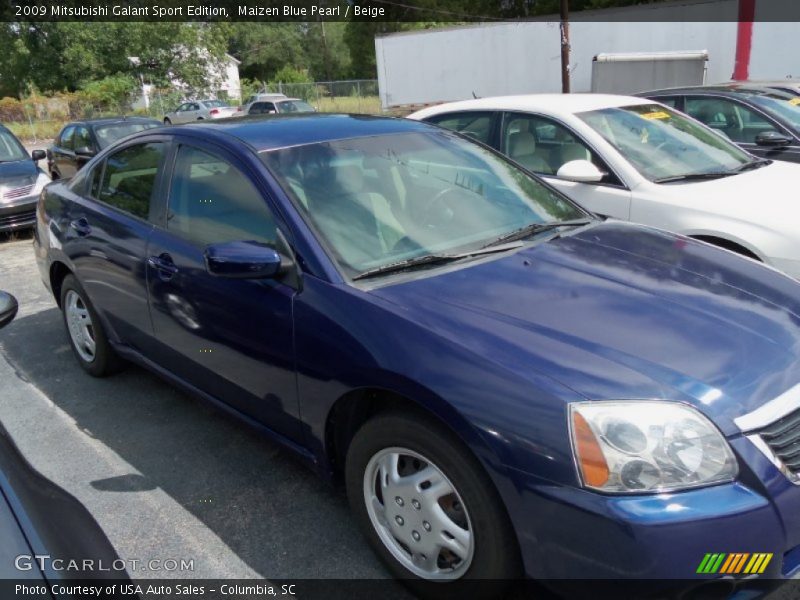 Maizen Blue Pearl / Beige 2009 Mitsubishi Galant Sport Edition