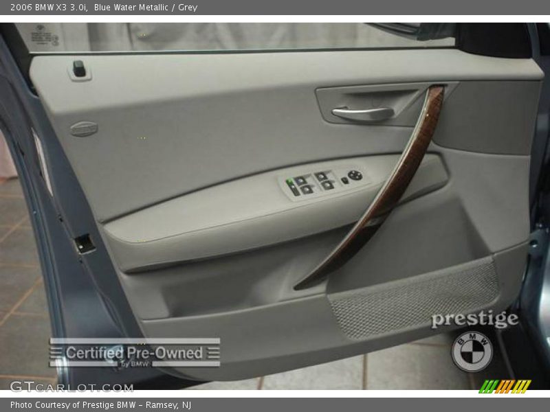 Blue Water Metallic / Grey 2006 BMW X3 3.0i