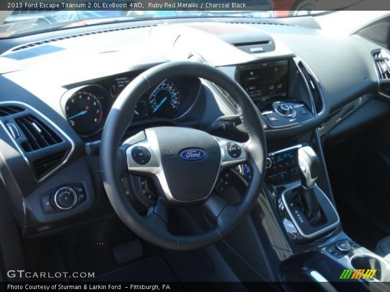Dashboard of 2013 Escape Titanium 2.0L EcoBoost 4WD